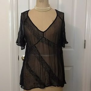 Free People/New Romantics Chiffon Top